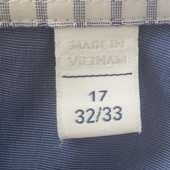 Ryan Seacrest Distinction slim fit,stretch non iron button-down. Size 17 32/ - Picture 6 of 6